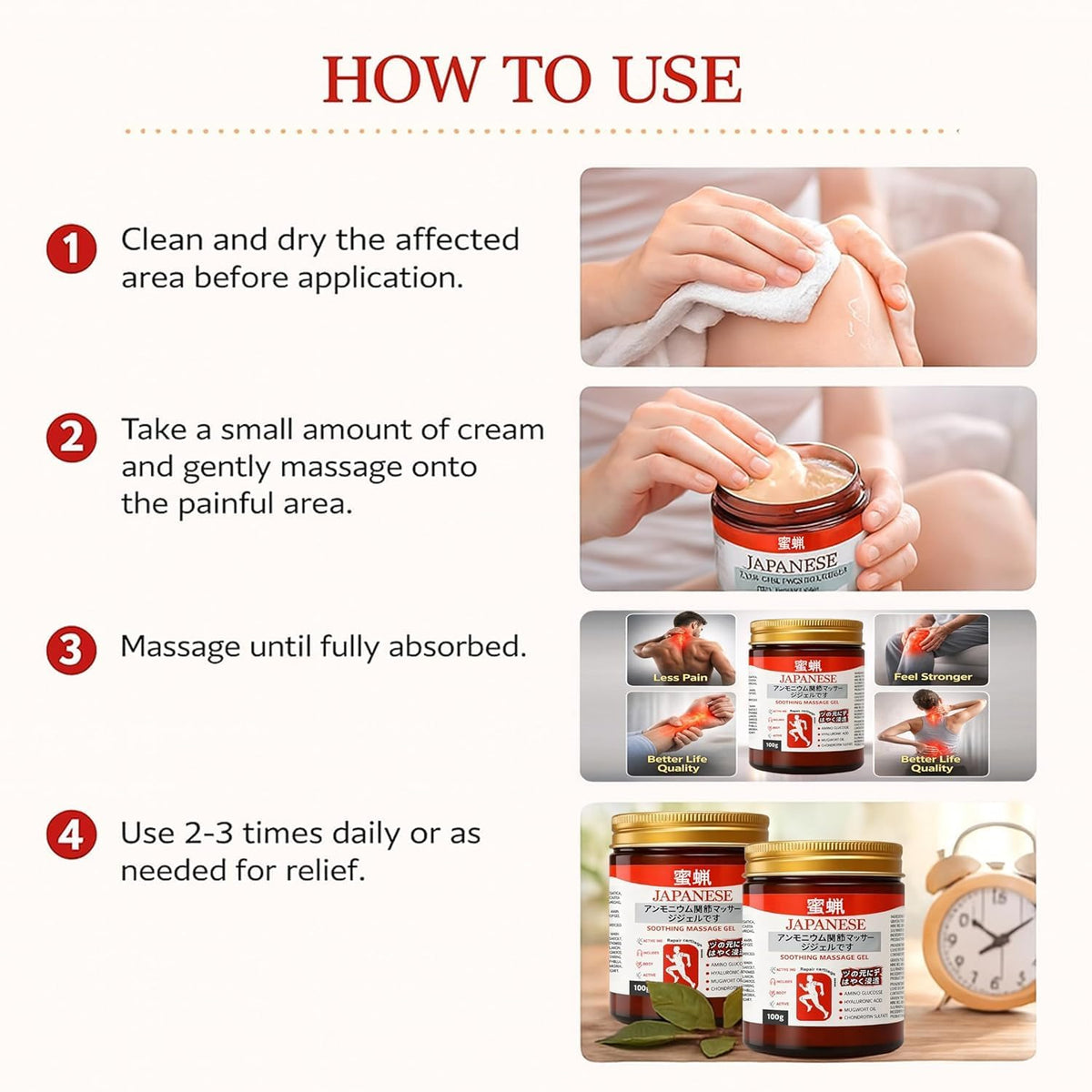 Instant Herbal Relief Massage Gel